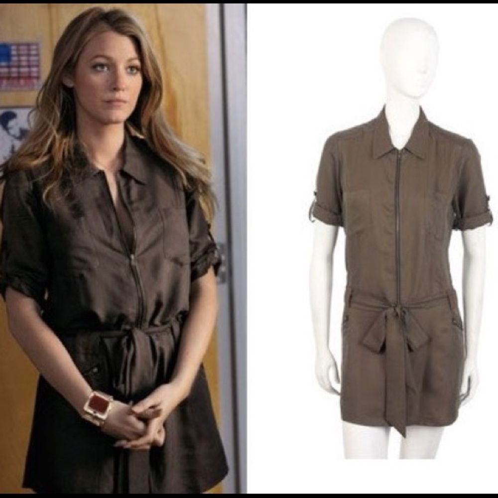 Mason Zip Shirtdress Worn By Blake Lively